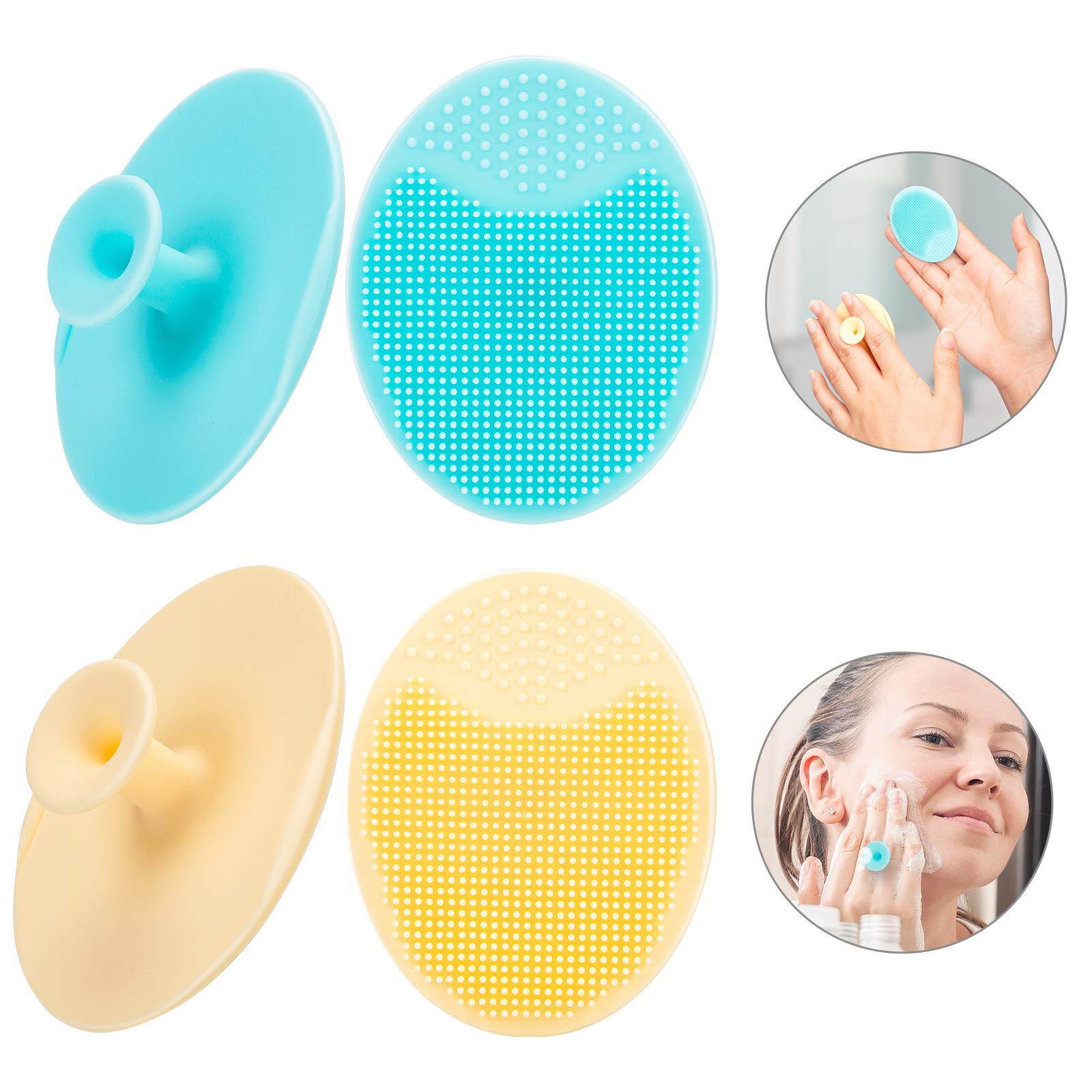 JEXCULL hang-dry capable scrubber with durable silicone for long-term use.