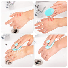 JEXCULL face cleansing brush helps cleanse pores and remove makeup residue.