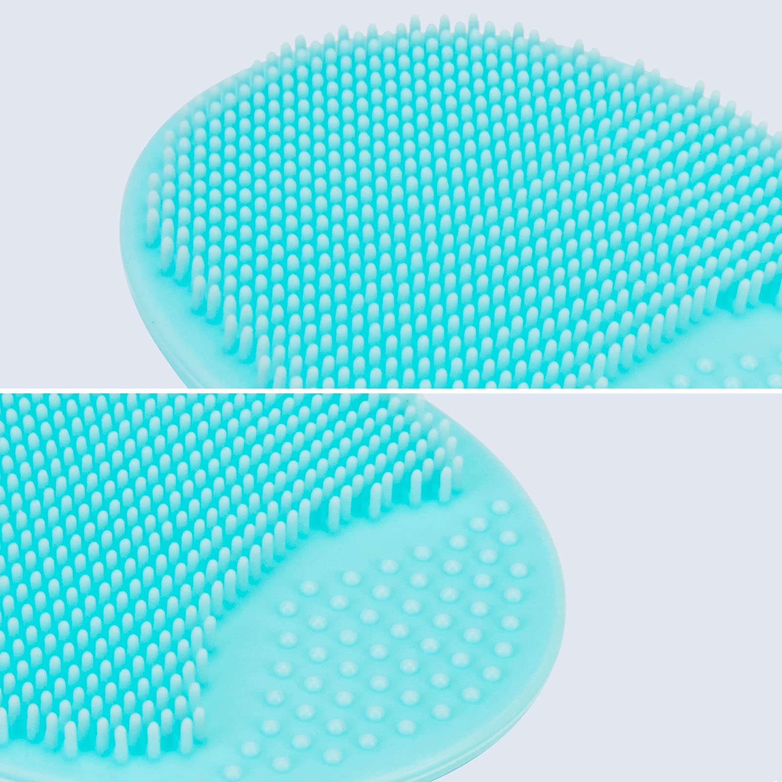 JEXCULL silicone scrubber with suction-back grip for easy handling.