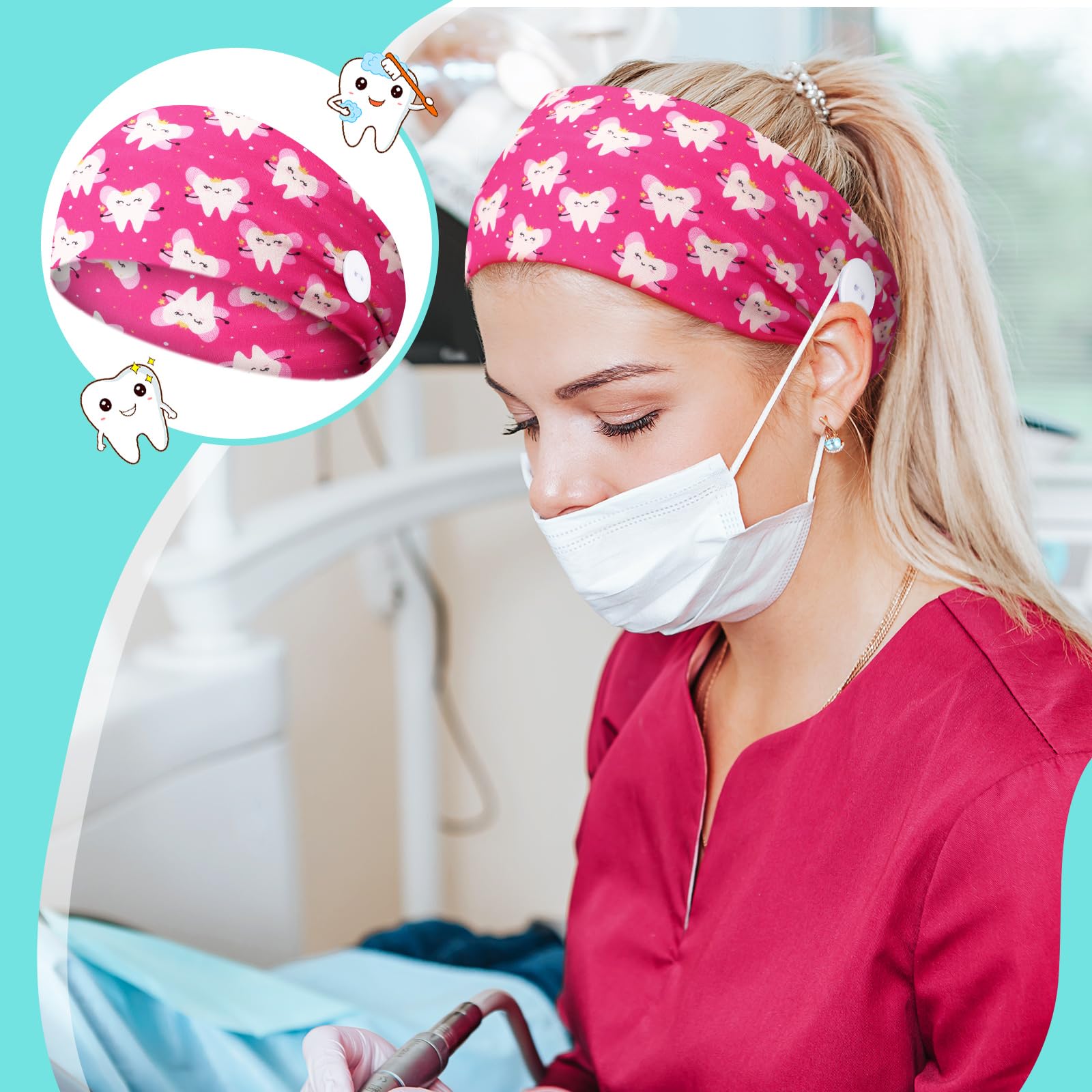Bandanas Jexine con diseños festivos, colores vivos para el entorno laboral.