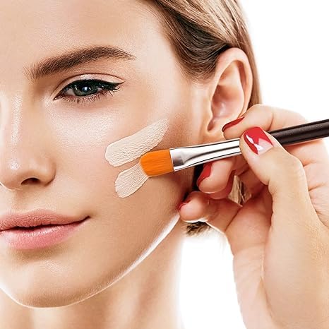 JEZTDKLE dual-purpose brush for powder or cream makeup