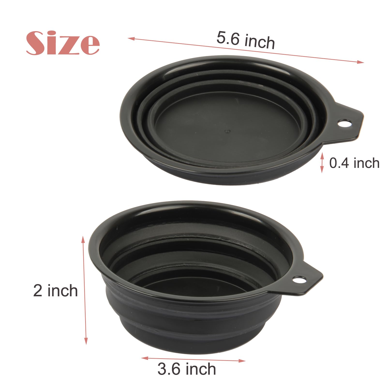 JFFX folding mixing bowl with silicone handle for easy storage