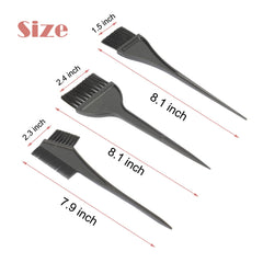 JFFX hair color brush and comb set for various hair lengths