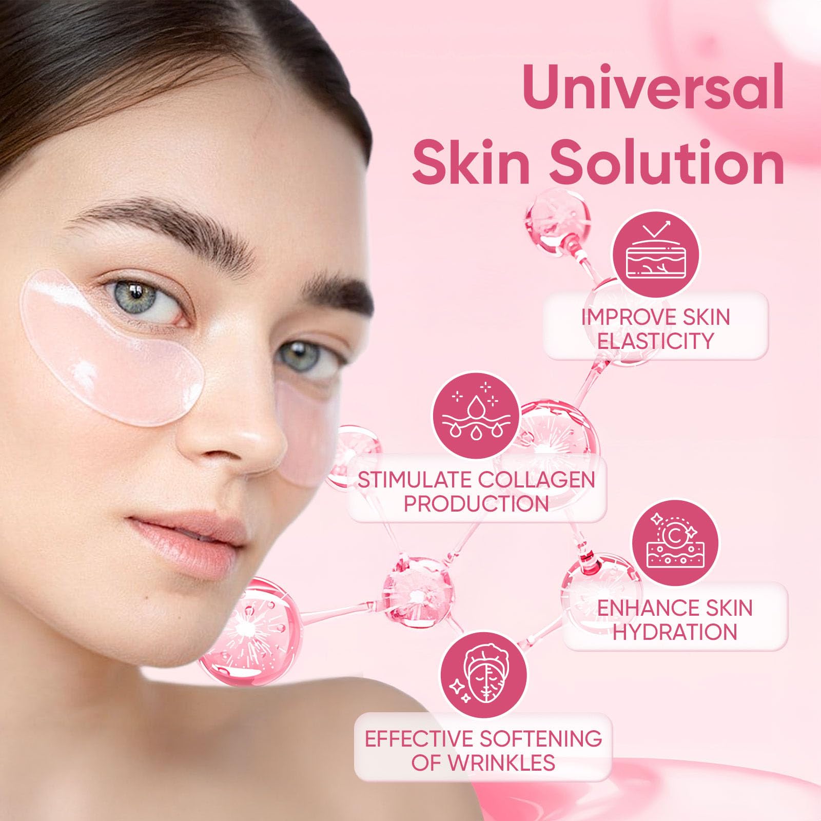 Hidrogel retiene activos para penetración profunda en la zona ocular.