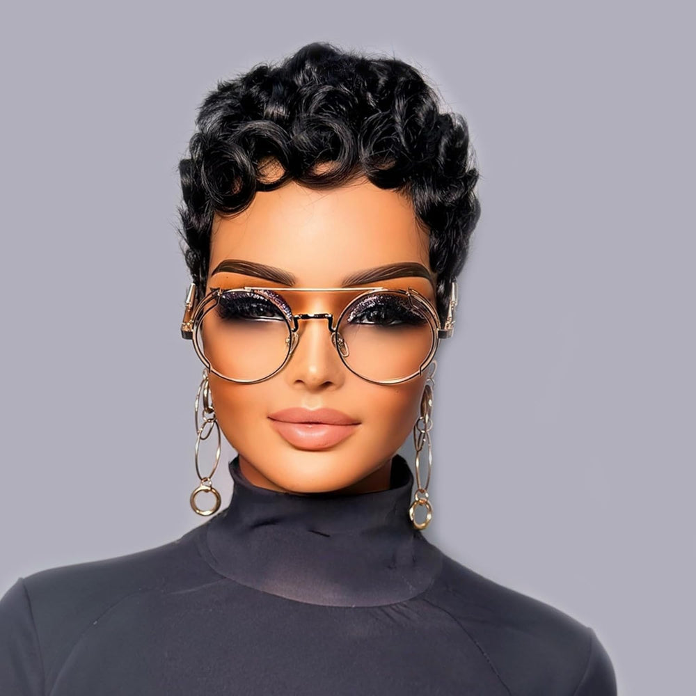 Jgzpfo Pixie Cut Wig breathable cap for all-day comfort