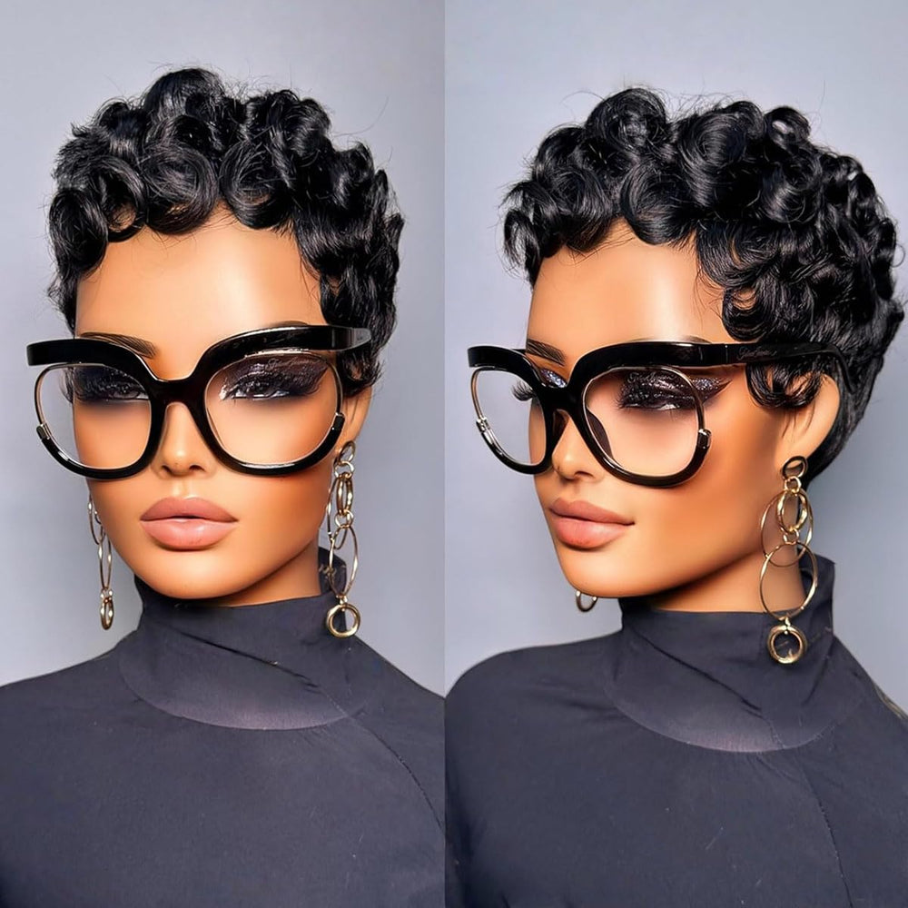 Jgzpfo Pixie Cut Wig packaging shown for easy unboxing