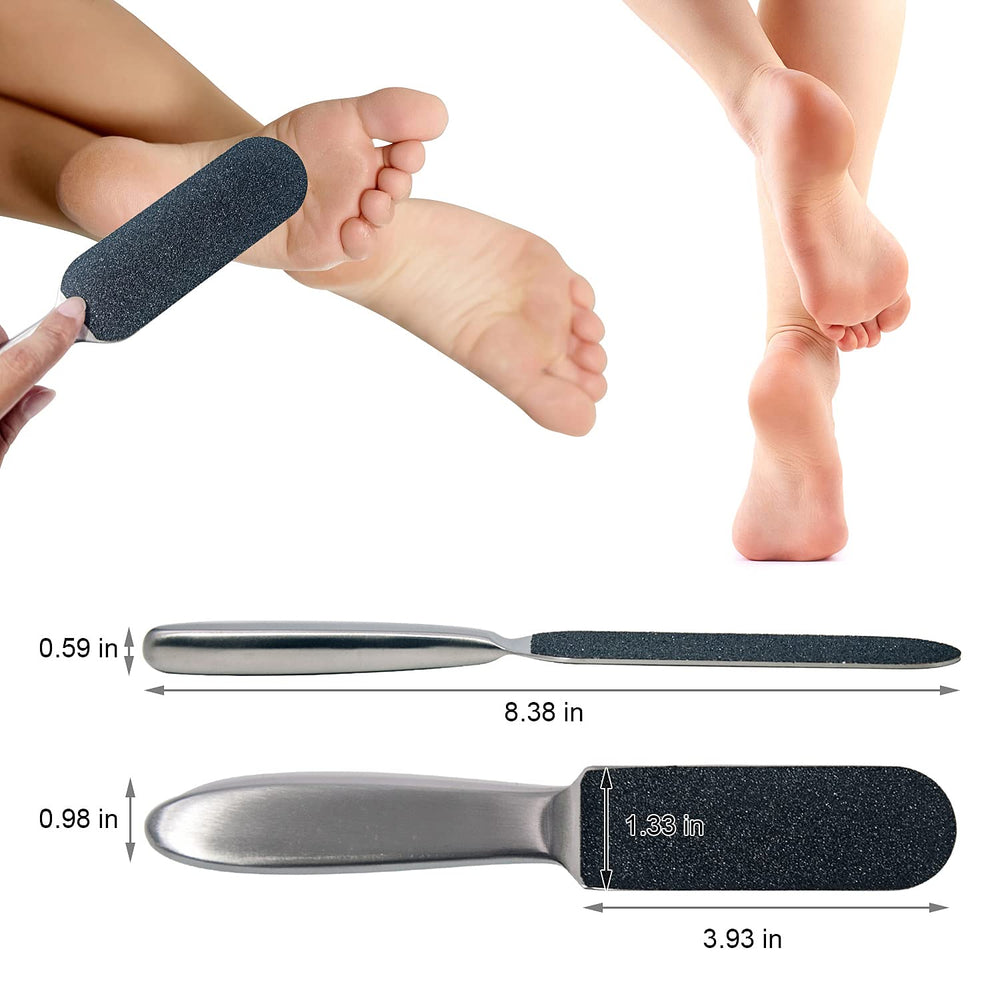JHFGJGH coarse and fine pads setup enables quick removal of rough skin and smoothing