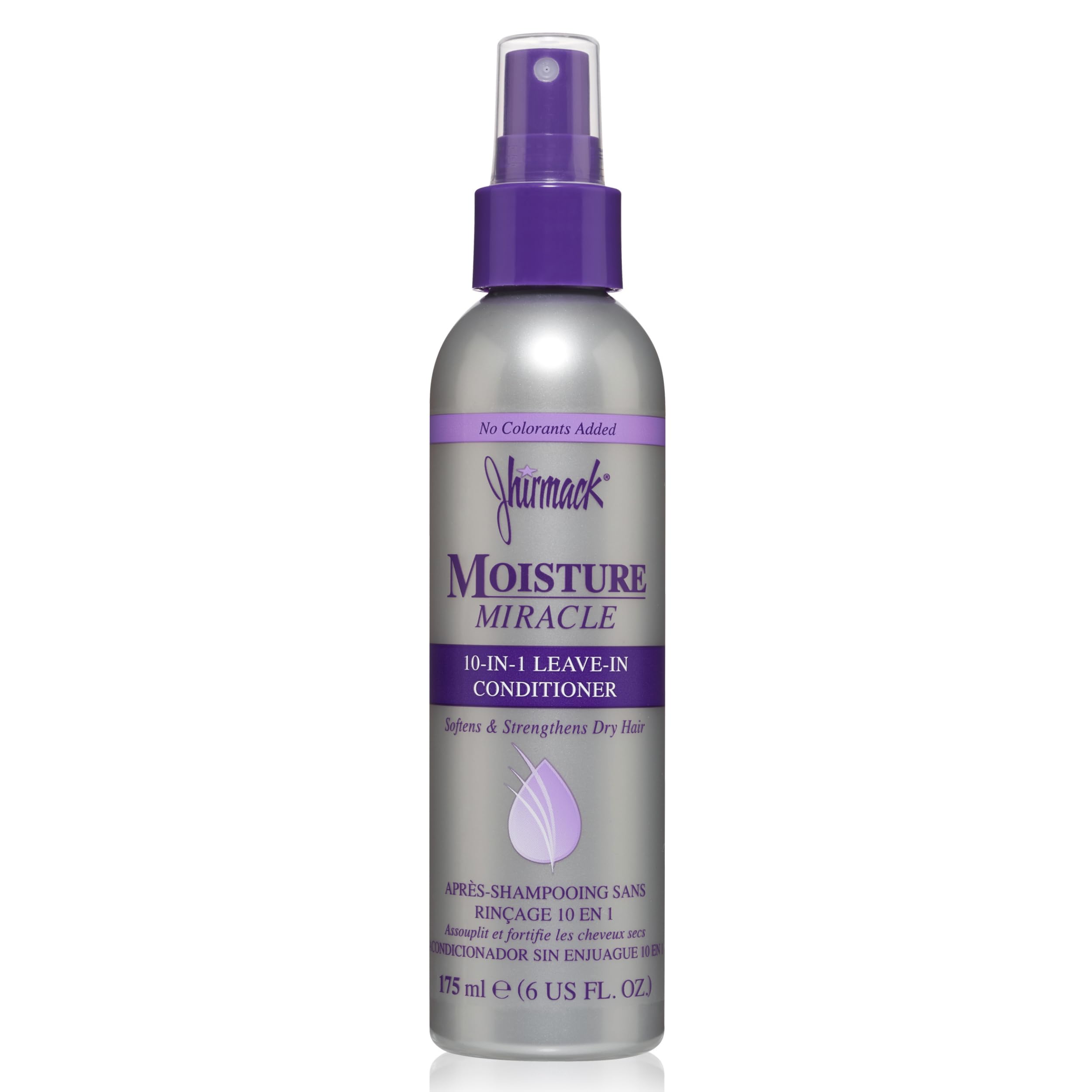 Jhirmack 10-en-1 spray acondicionador sin enjuague desenreda y aporta brillo.
