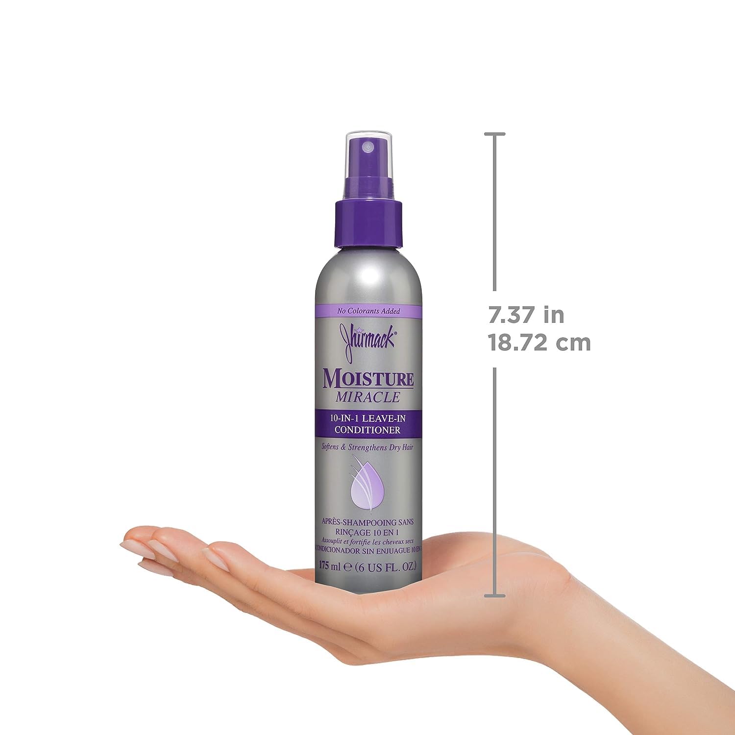 Jhirmack spray repara y acondiciona sin enjuague para cabello seco.