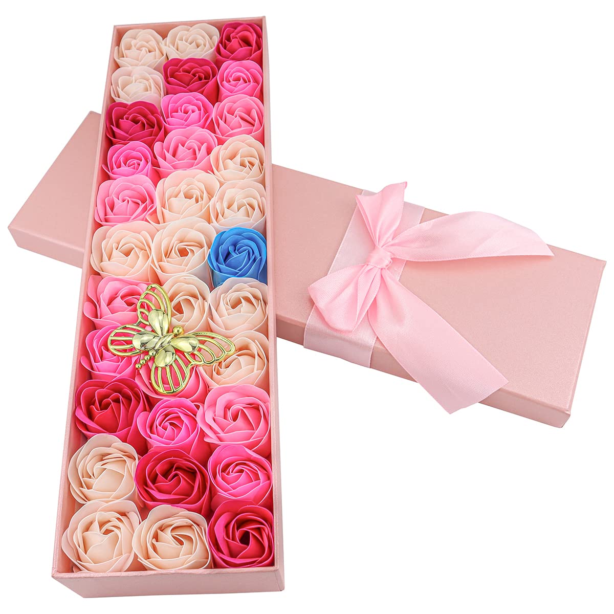 Embalaje rosa, perfecto para ocasiones especiales como Día de la Madre o San Valentín.