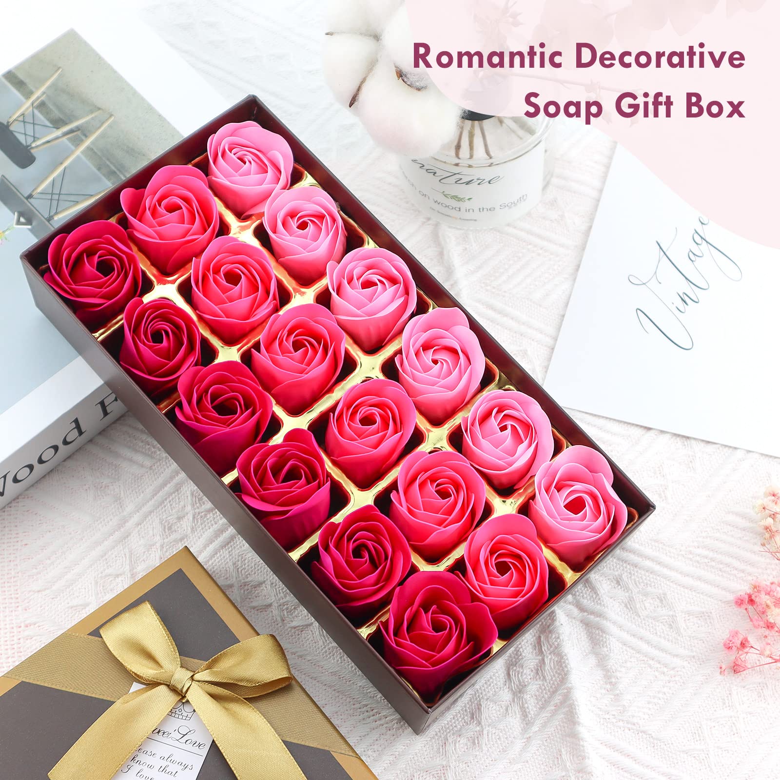 JIALEEY pink rose soap set adds a romantic touch for gifting or daily routines.