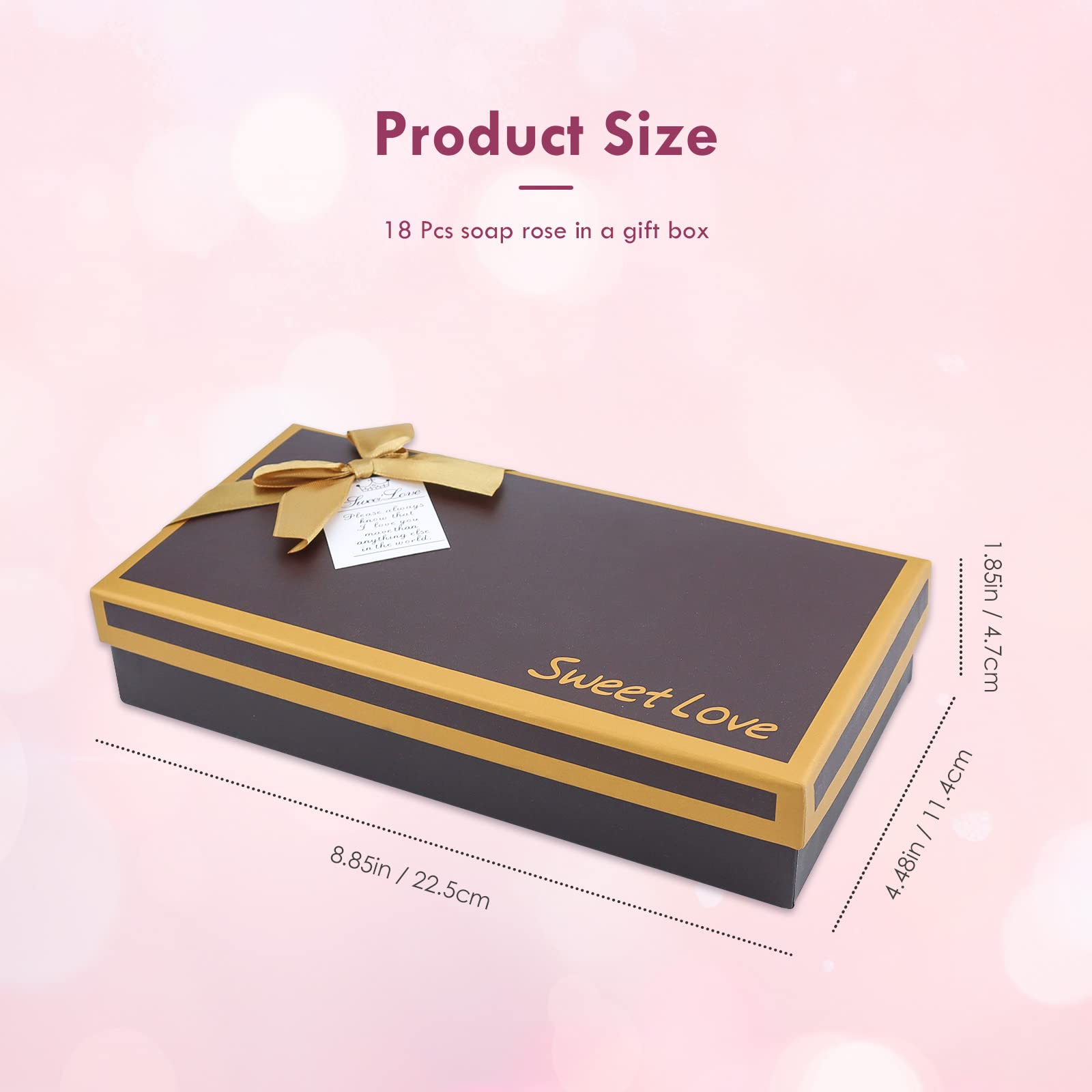 JIALEEY rose-themed soap gift box offers a long-lasting alternative to real flowers.