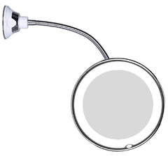 JiBen 12-inch flexible gooseneck mirror for hands-free grooming.