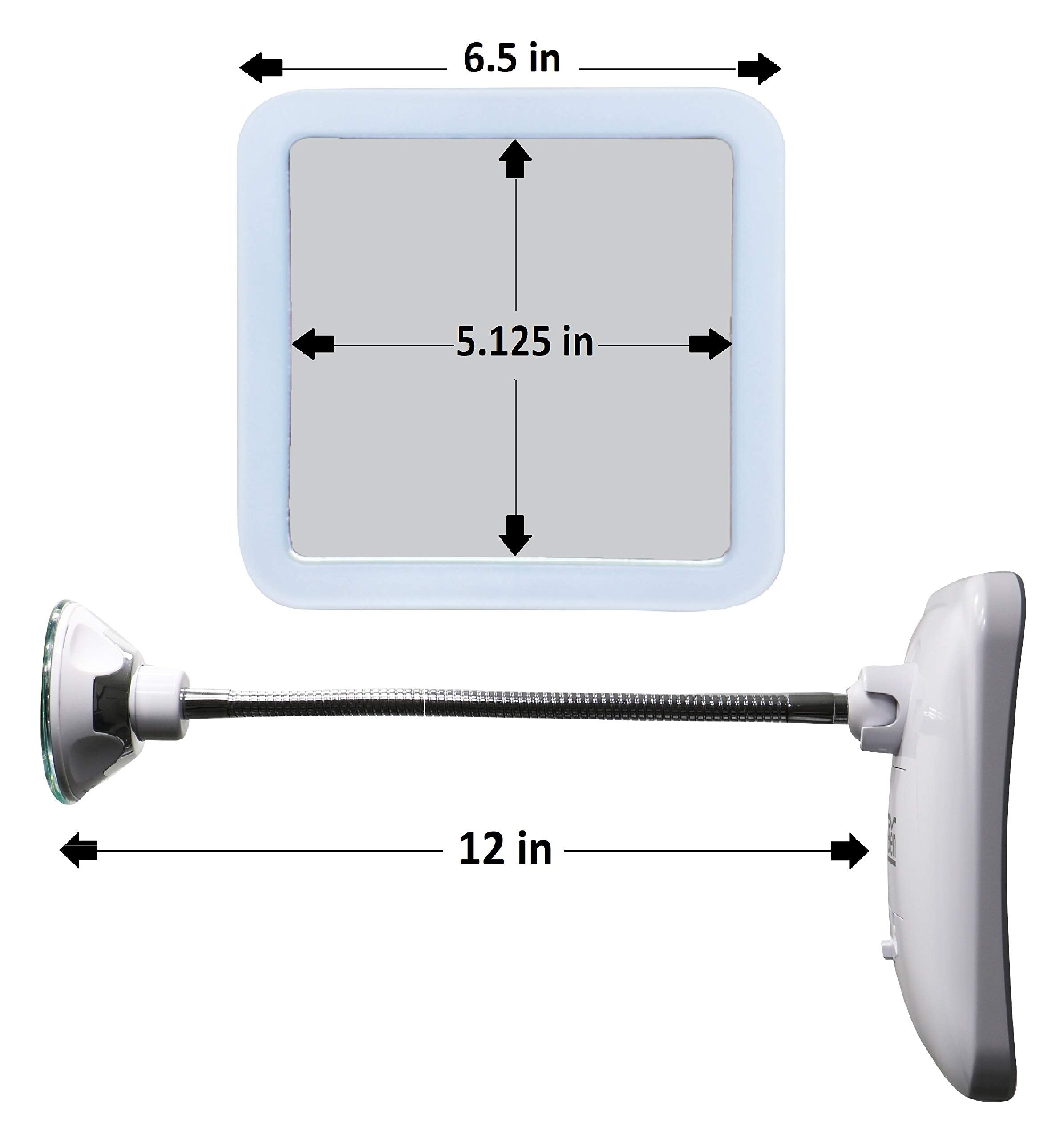 JiBen square mirror cordless portable design ideal for travel