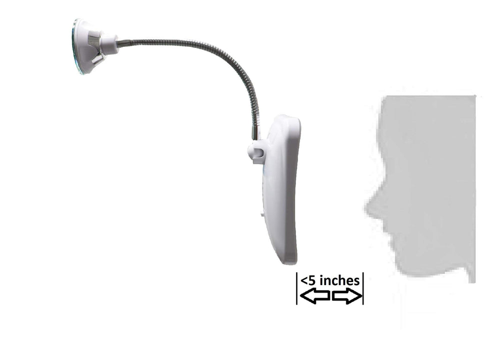 JiBen square mirror suction cup for stable attachment on smooth surfaces