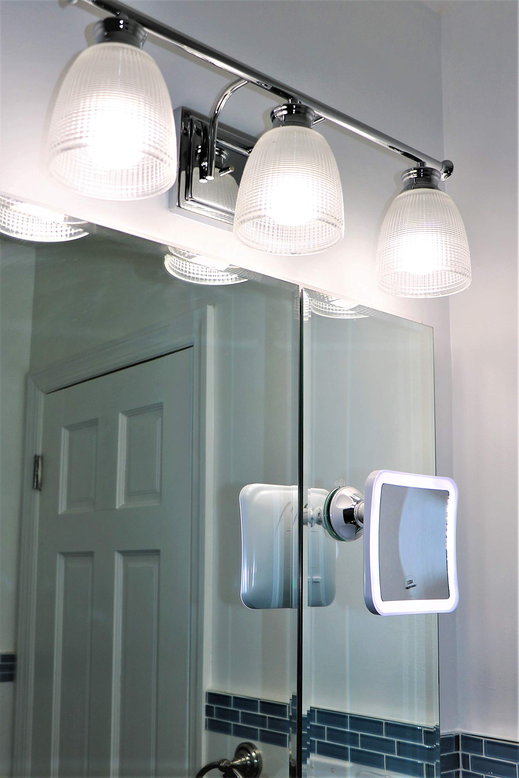 JiBen modern glossy white and chrome finish complements any bathroom decor.