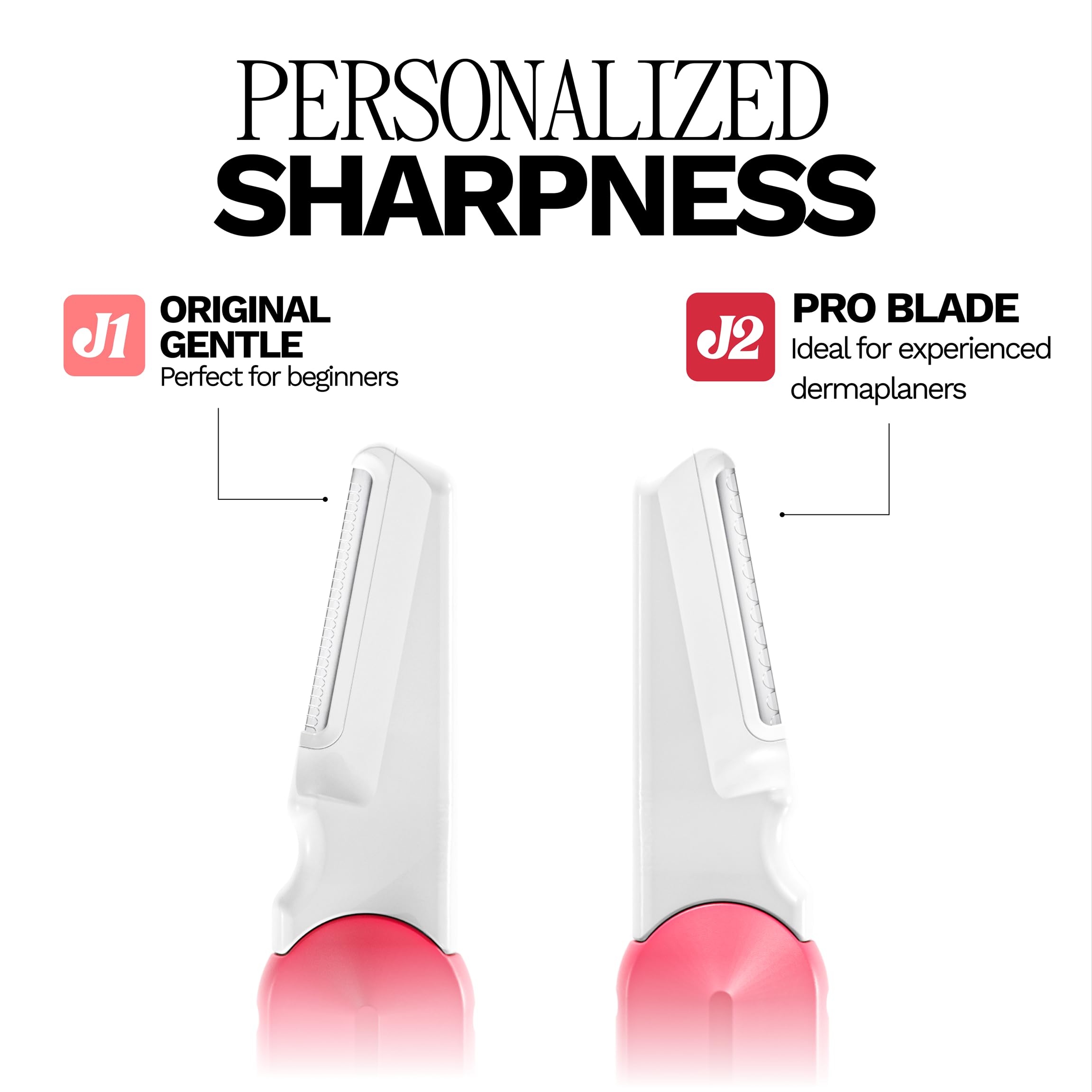 Jill Dermaplane Kit Rose disposable blades ensure clean, hygienic single-use shaving.