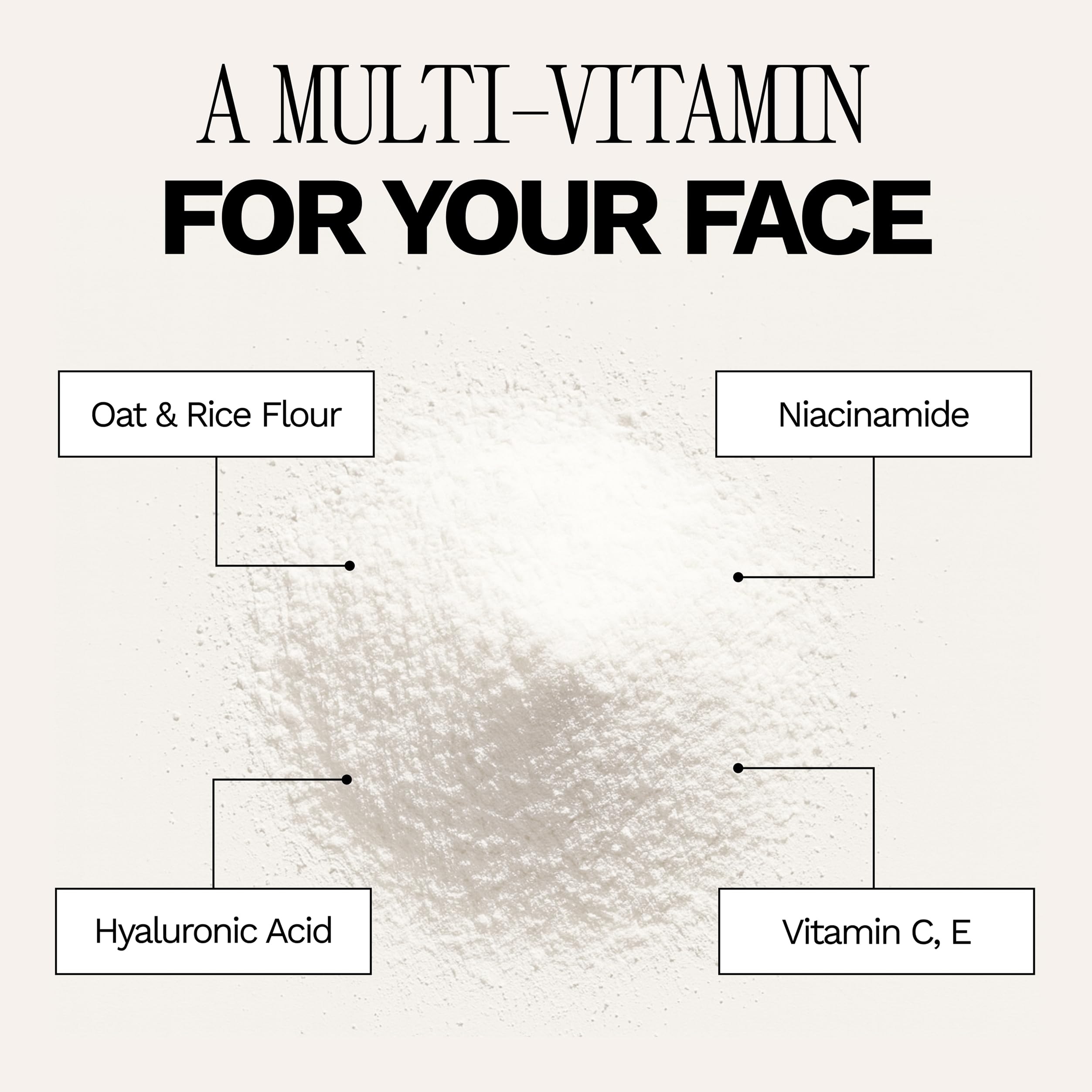 Brows and upper lip hairs prepped with JILL spray
