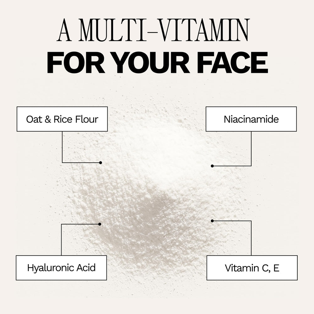Brows and upper lip hairs prepped with JILL spray