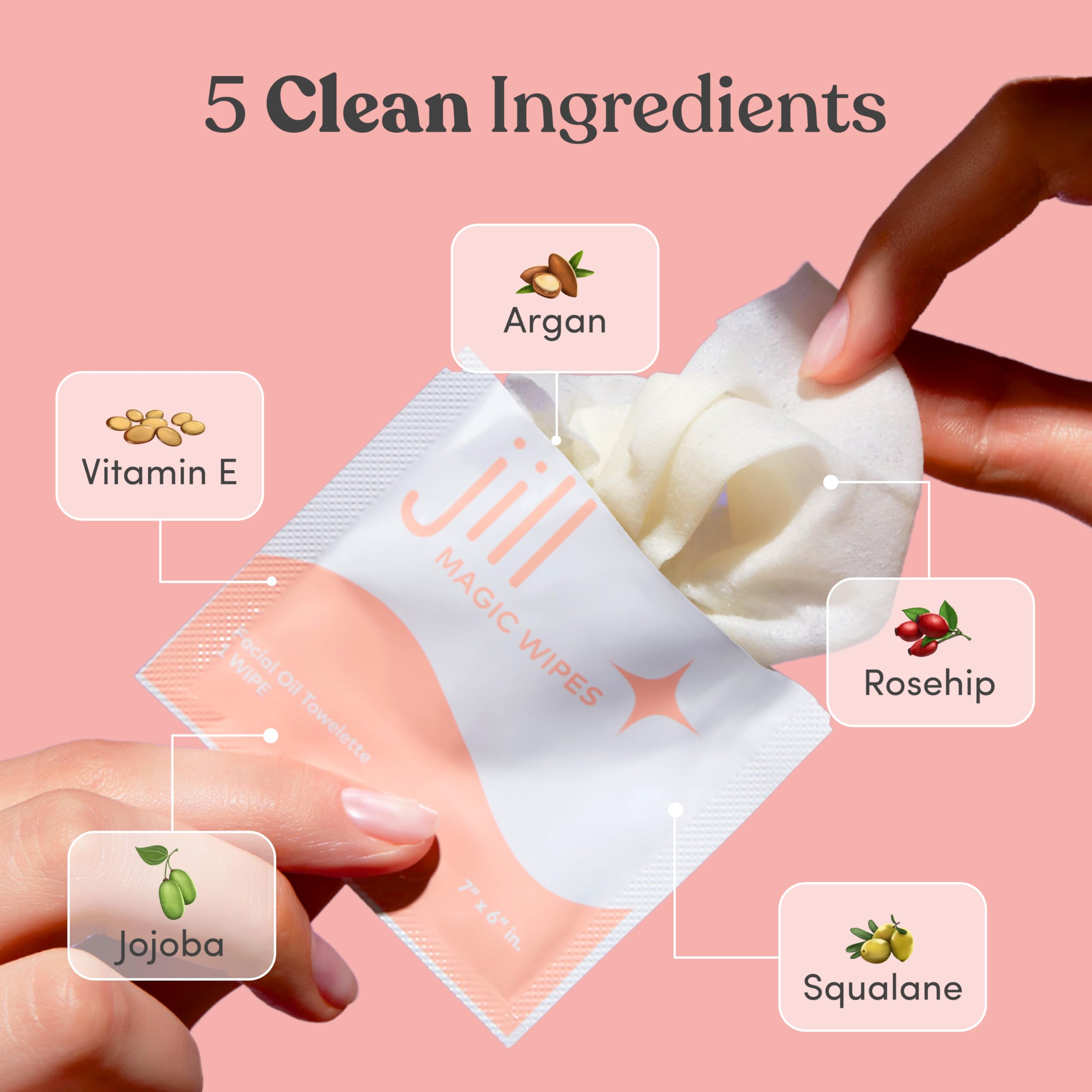 Jill Magic Wipes dermaplaning skin prep for irritation reduction.
