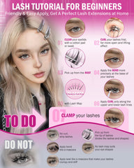 JIMIRE tweezers for precise DIY lash placement.