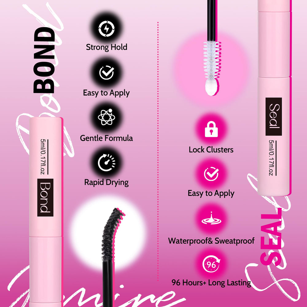 JIMIRE waterproof wet-look lashes for day-to-night wear.