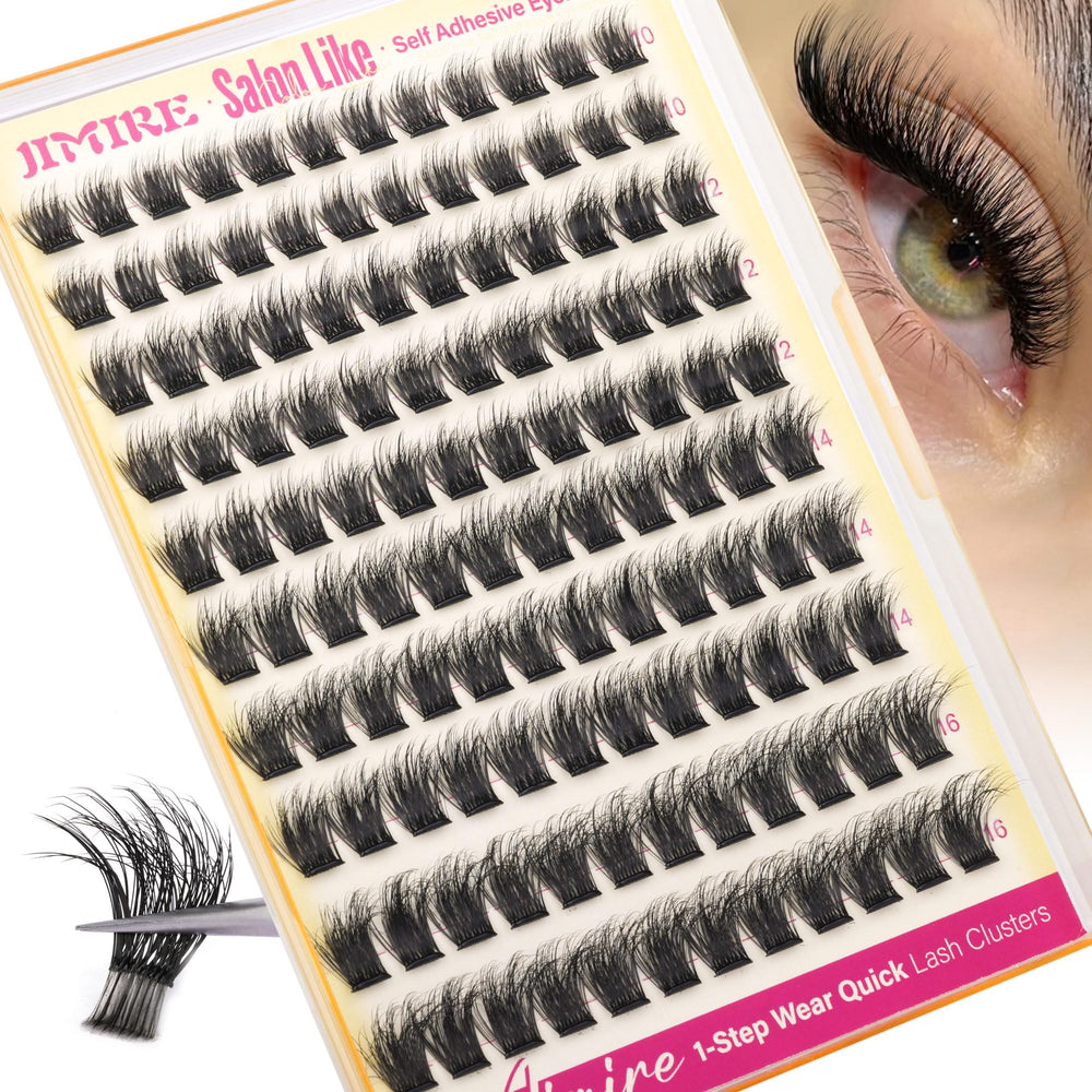 Jimire 120-piece lash clusters pack delivers value and variety.