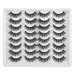 JIMIRE cat eye lashes close-up showing fluffy 3D volume for a natural look.