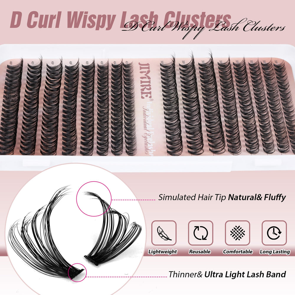 JIMIRE Lash lengths 9-18mm enable versatile styling and seamless transitions.