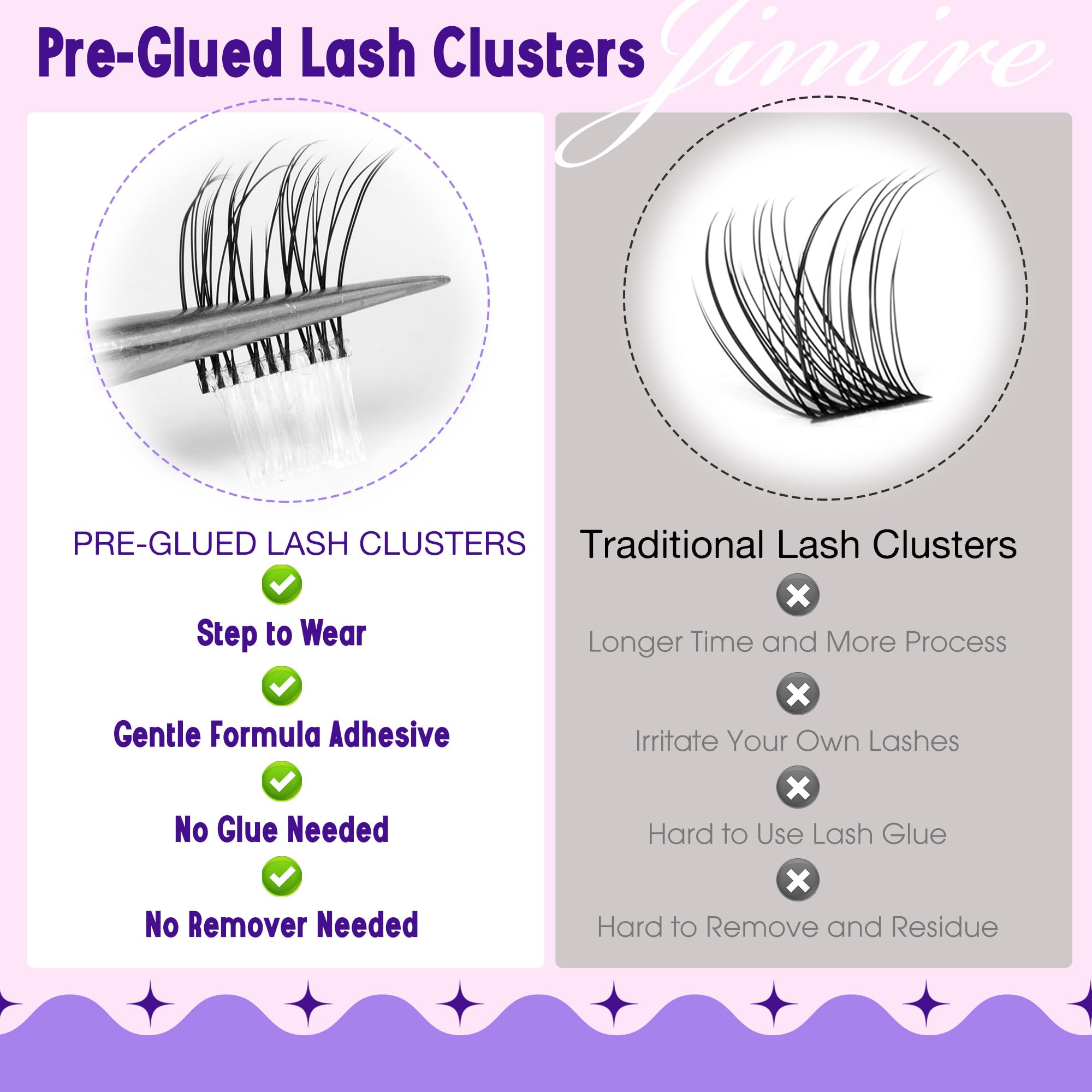 JIMIRE all-day glam lashes with up to 24 hours hold