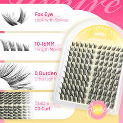 Jimire anime lash clusters offer 132pcs for versatile styling options.