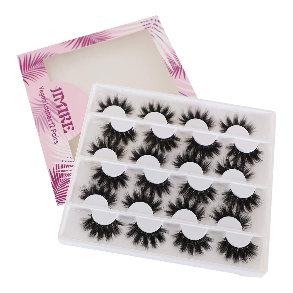 JIMIRE black cotton band lashes offer easy application and comfort
