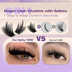 JIMIRE bottom lashes included for balanced, cohesive full-set drama.