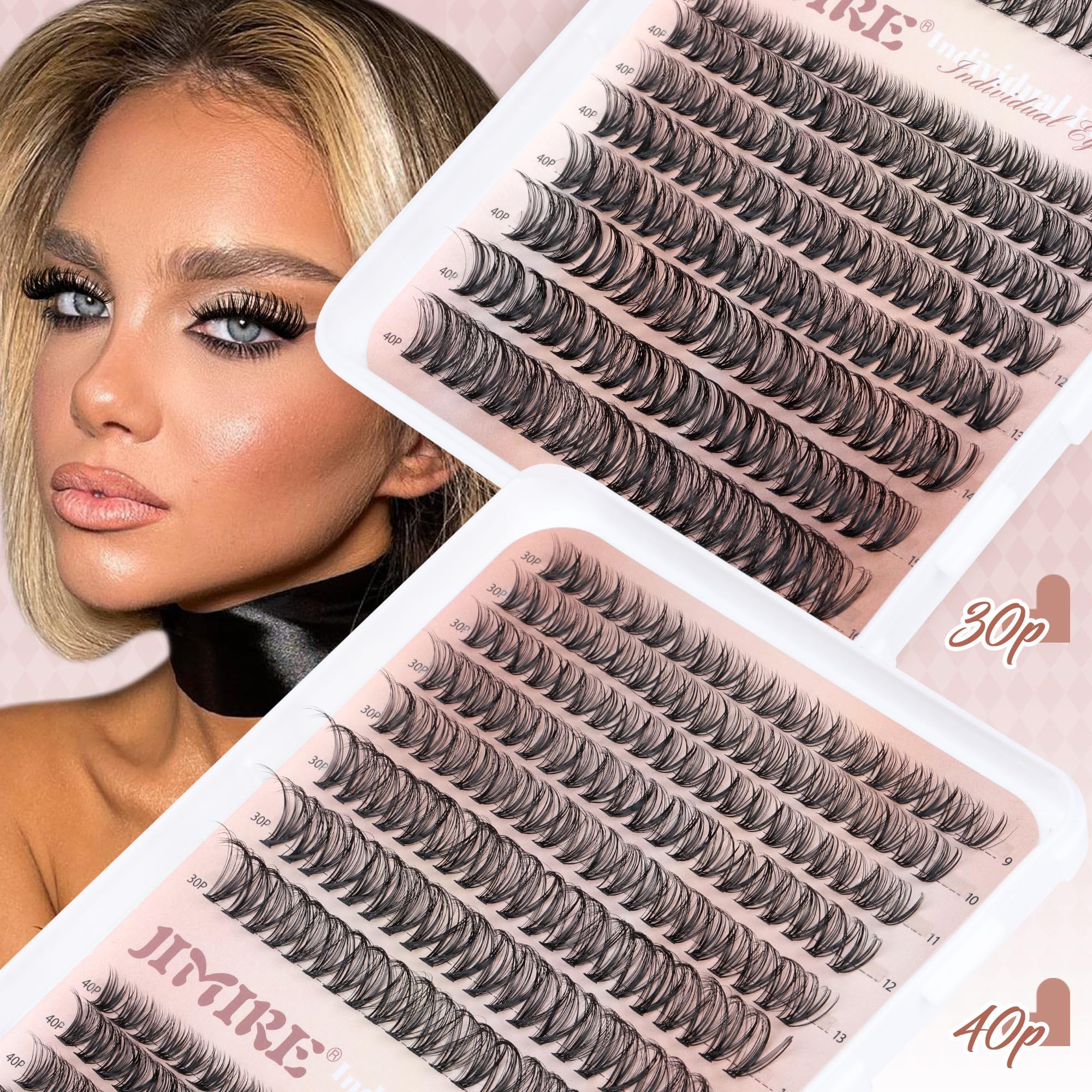 JIMIRE DIY lash extensions at home for a professional look.