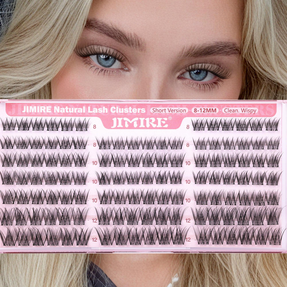 JIMIRE DIY lash extensions kit with 120 pieces for easy at-home glam