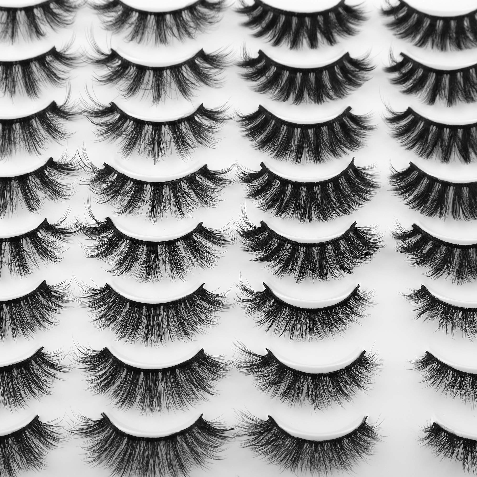 JIMIRE dramatic eye-opening lashes with flexible bands for comfort