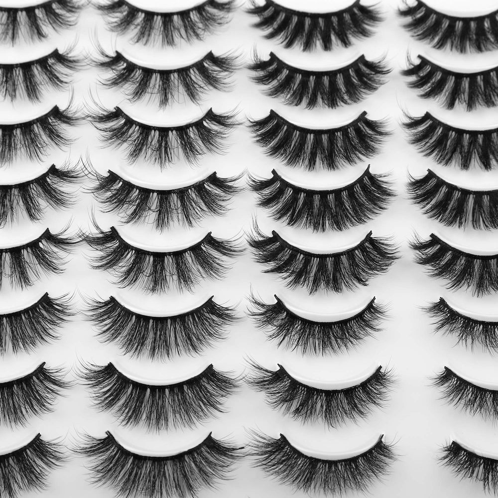 JIMIRE dramatic eye-opening lashes with flexible bands for comfort