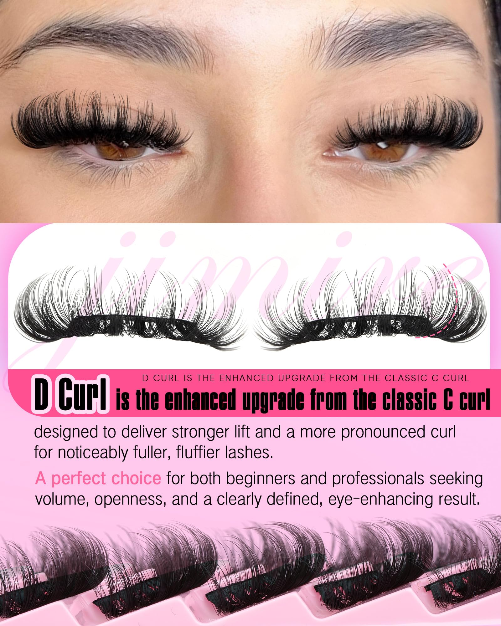 JIMIRE easy-application flexible lash band makes DIY wear quick and comfortable.