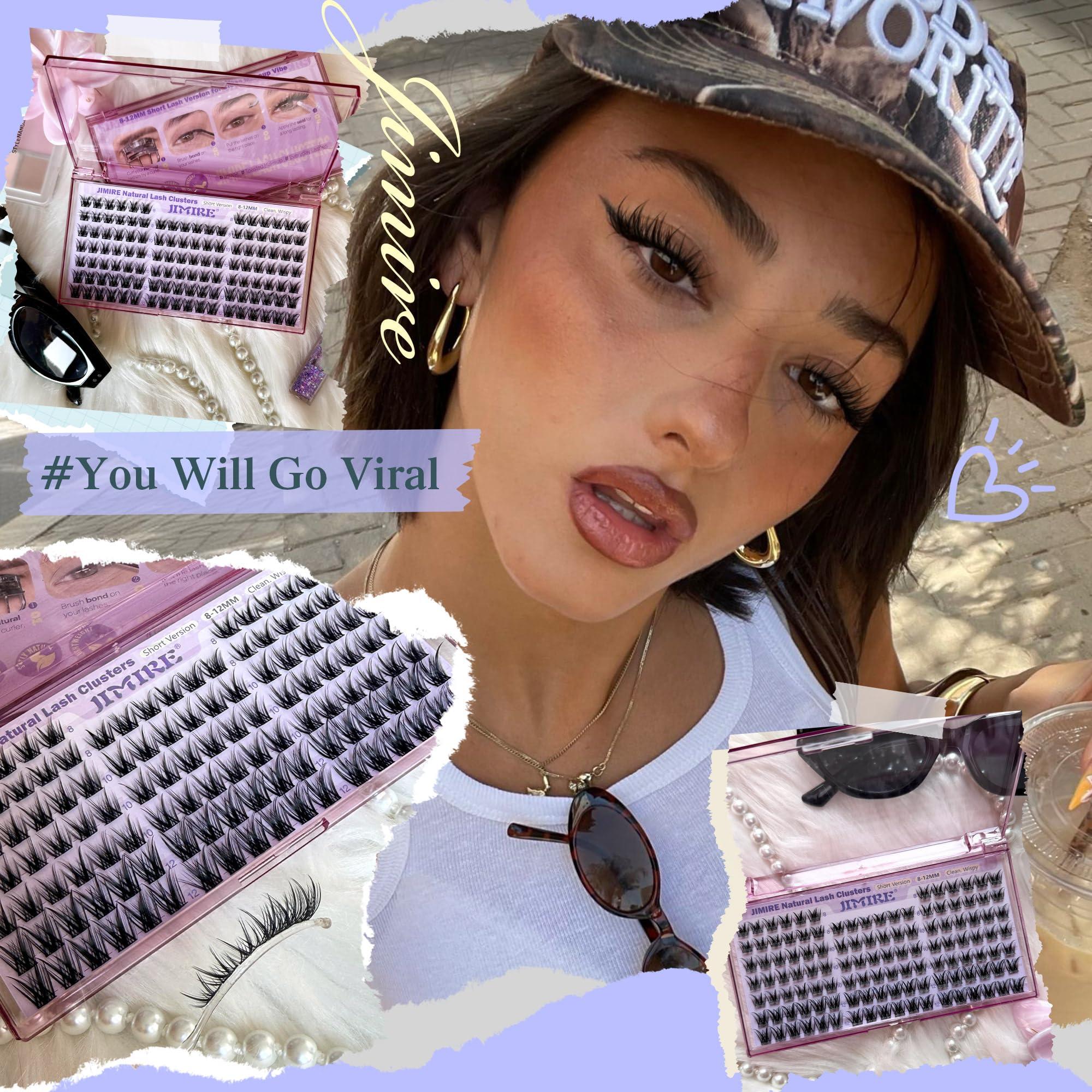 JIMIRE emergency kit lashes suitable for daily wear and events