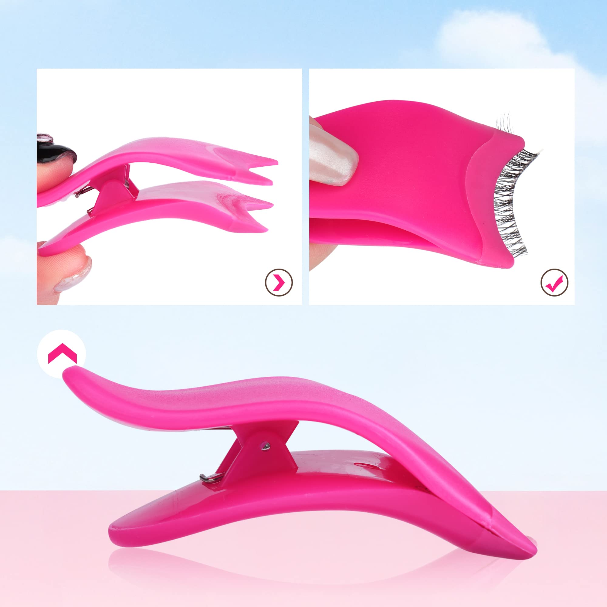 JIMIRE eye-safe design ensures comfortable lash application.