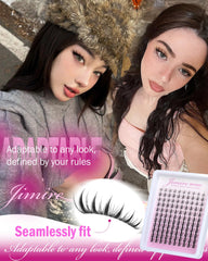JIMIRE fairy cluster lashes deliver a seamless manga look with a lightweight band.