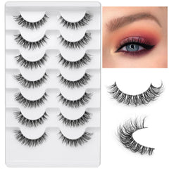 JIMIRE faux mink 3D cat-eye lashes for wispy drama with lightweight band