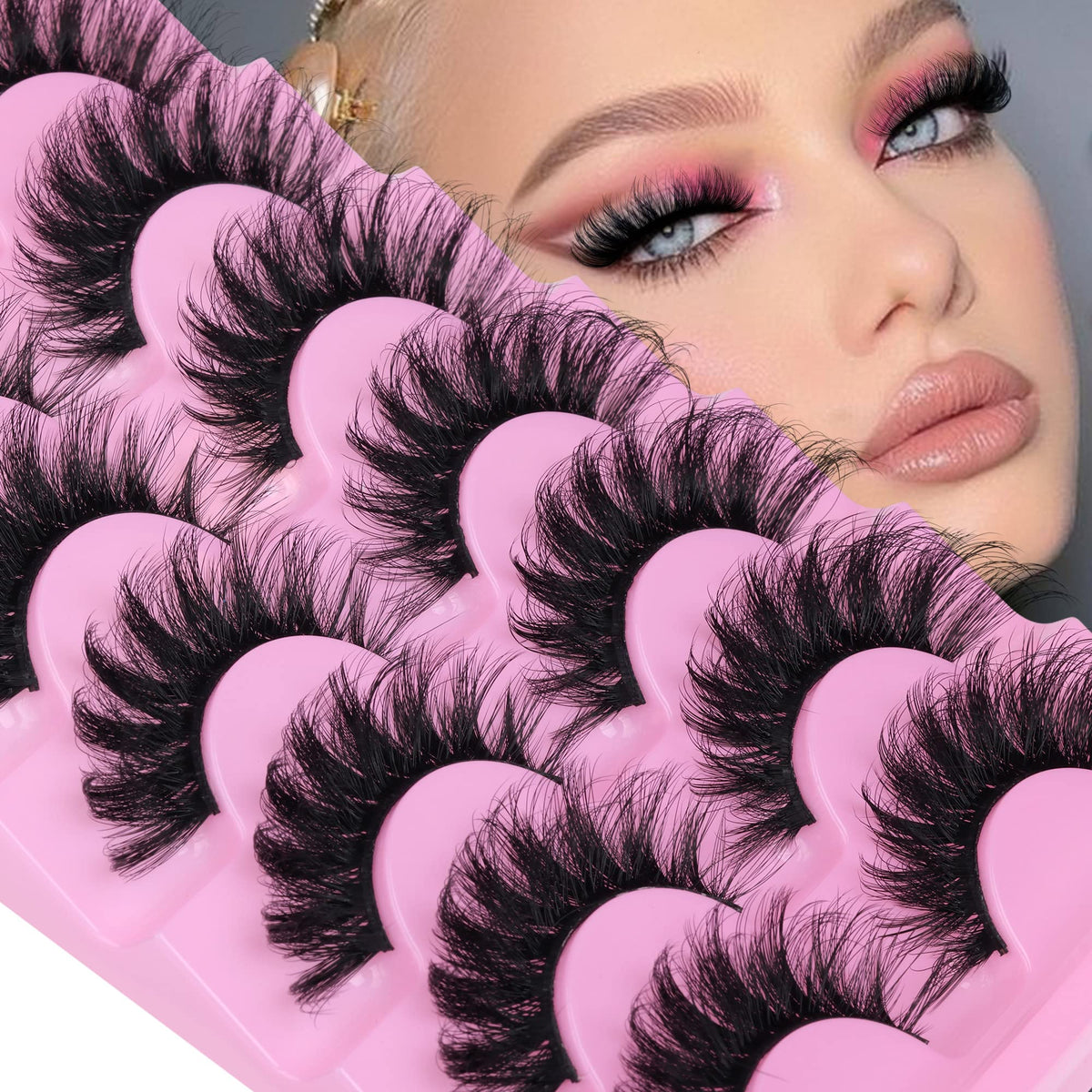JIMIRE faux mink lashes pack front view for easy day-to-night glamour