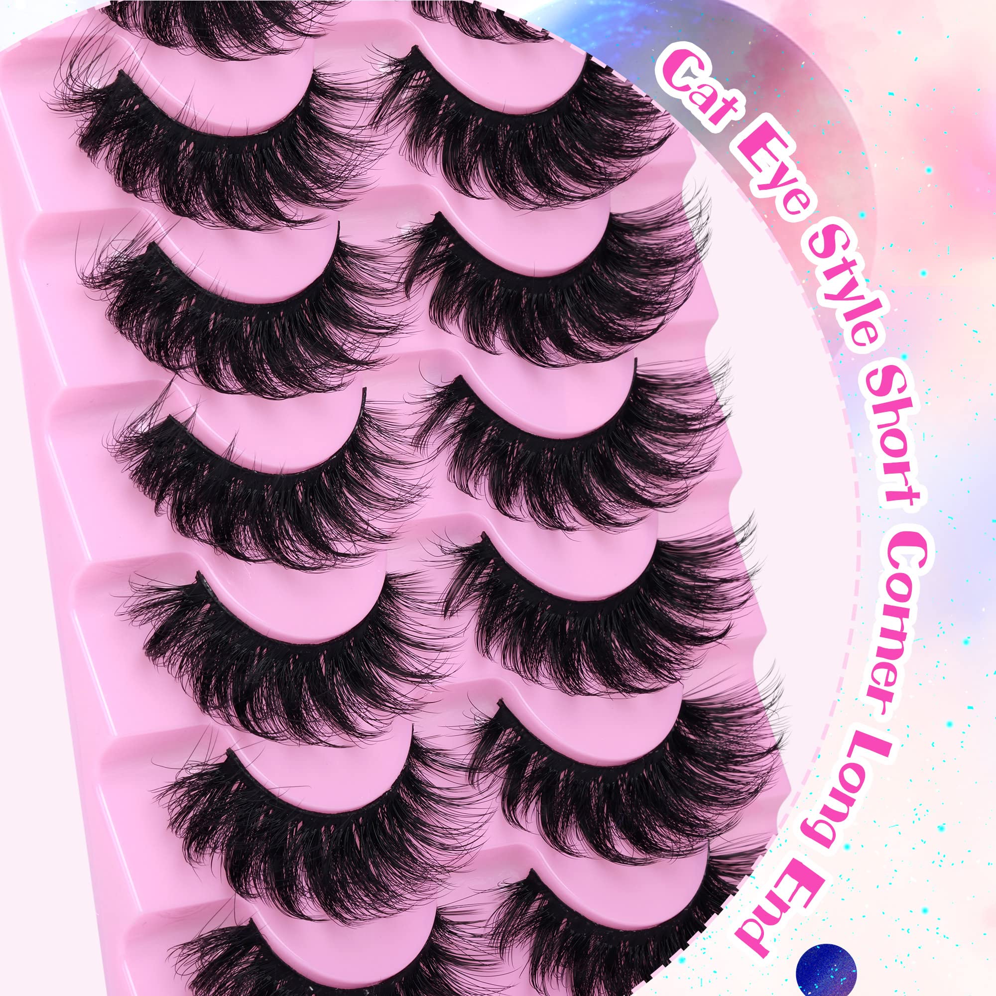 JIMIRE fluffy full-flare lashes provide wispy volume and drama