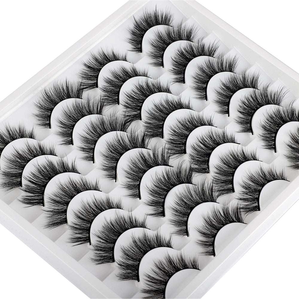 JIMIRE handmade synthetic fiber close-up showcases high-quality lashes and reusable design.