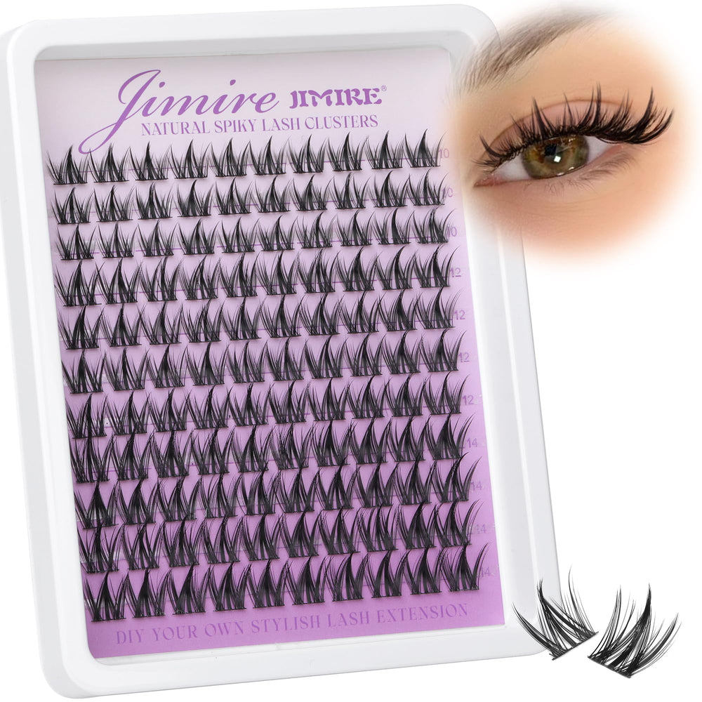 JIMIRE manga lash clusters 110pcs pack enables versatile DIY looks.