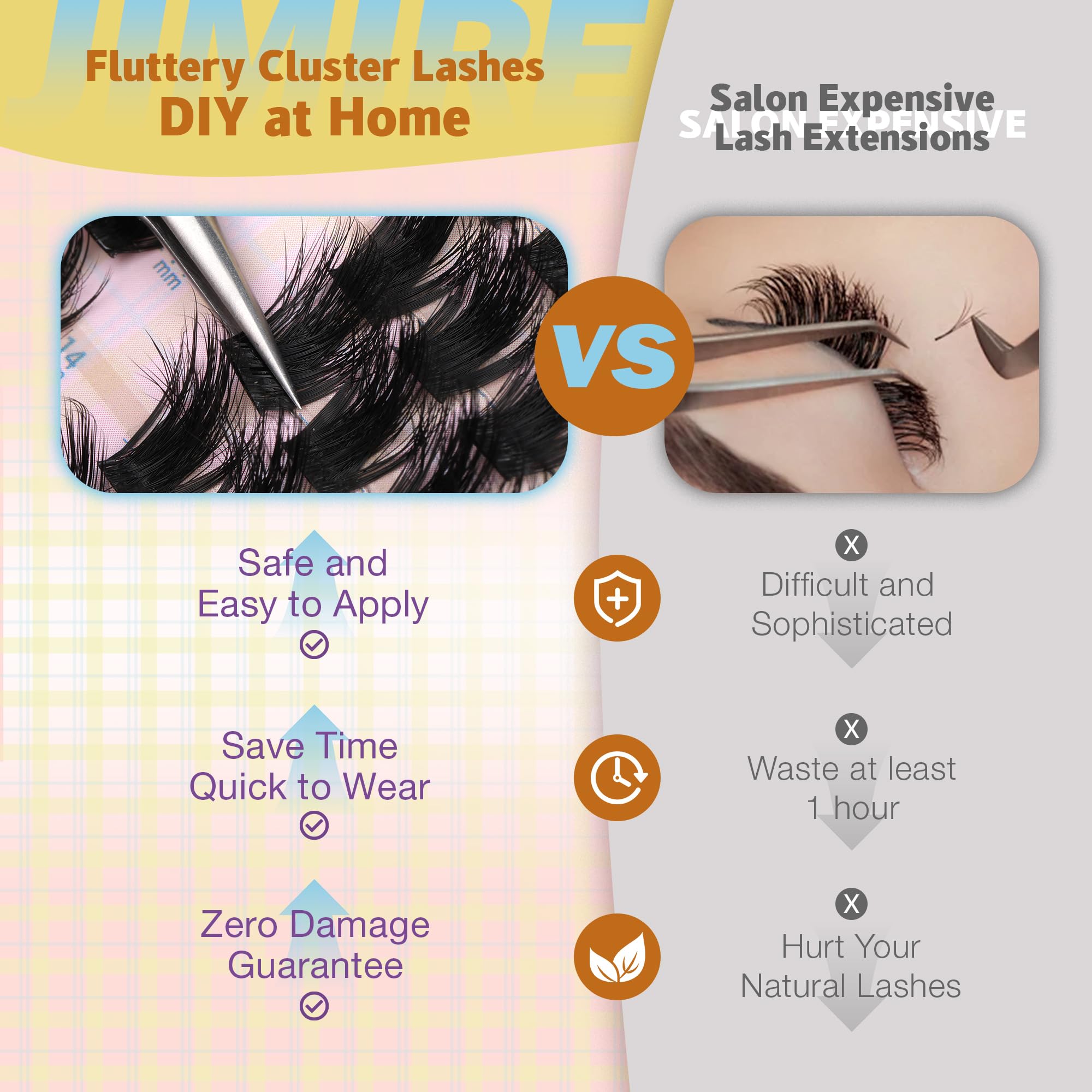 JIMIRE Manga Lash Clusters edge-to-edge coverage to create bold editorial looks.