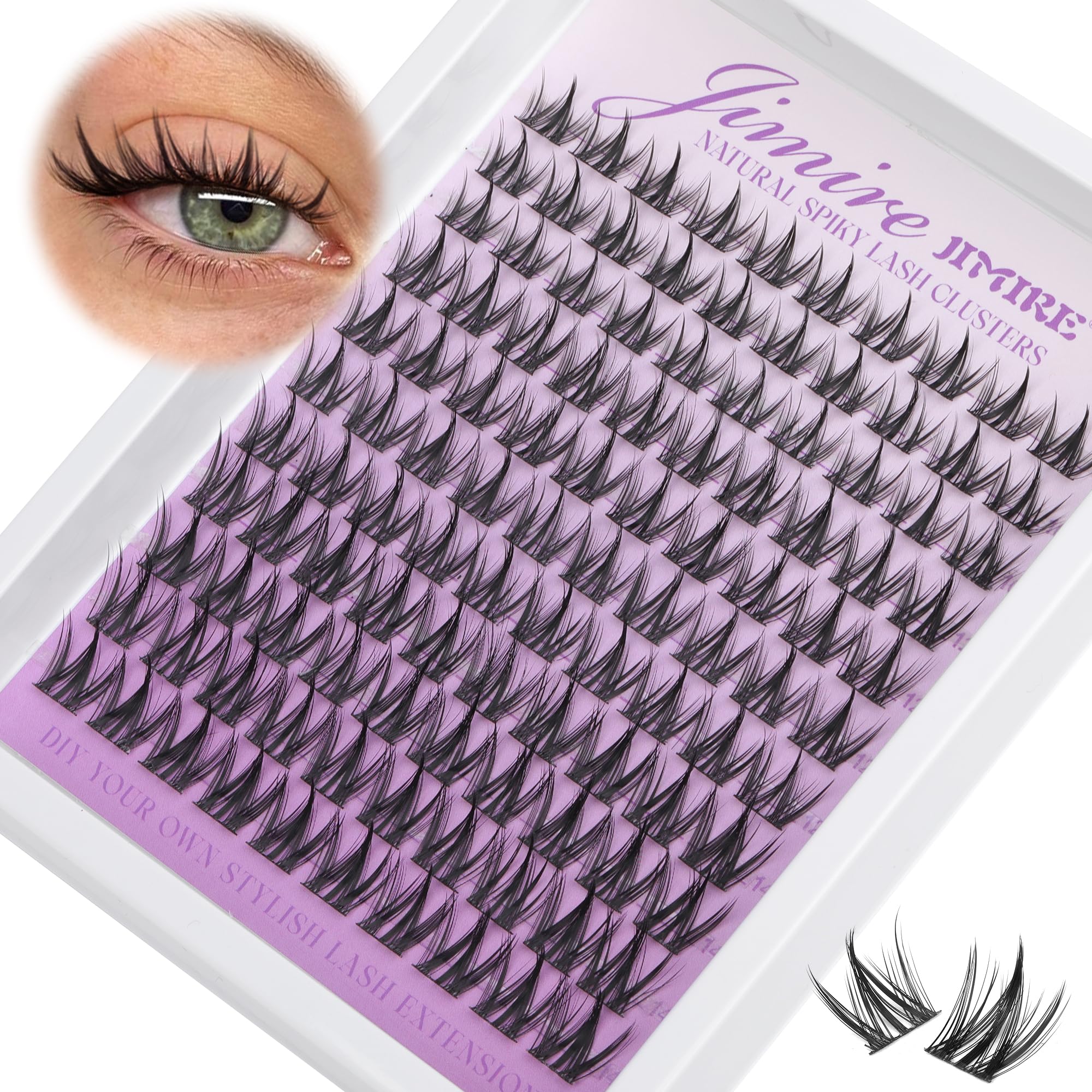 JIMIRE manga lash clusters create manga-inspired looks with ease.
