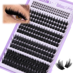 JIMIRE manga lash clusters with spikes 12-18mm for dramatic, eye-opening looks.