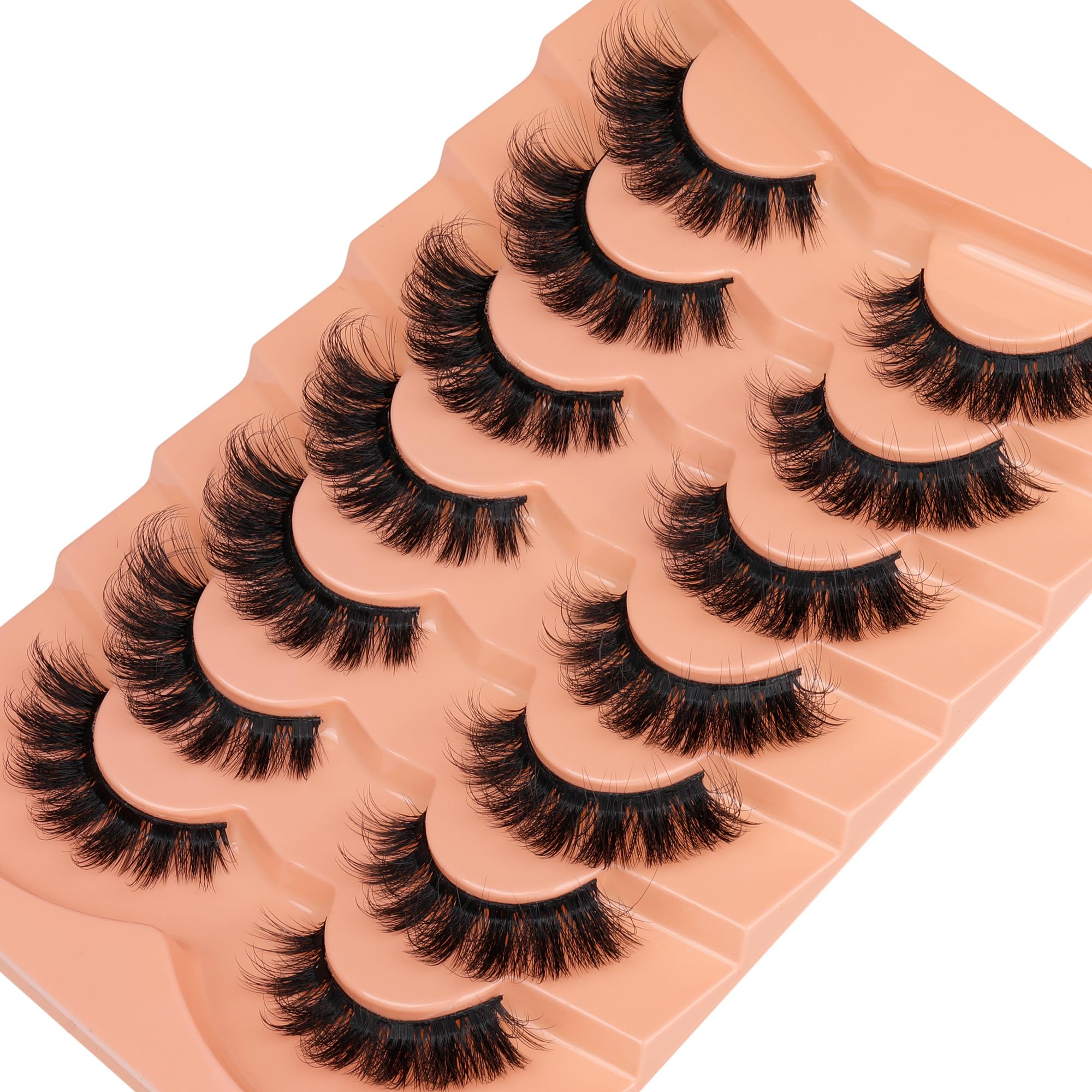 JIMIRE lashes with multilayer flutter for balanced volume